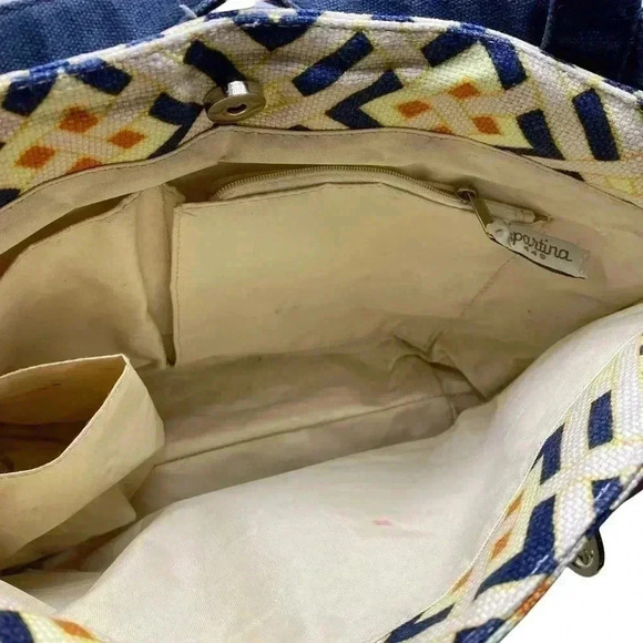 Spartina 449 Lux linen square tote bag, casual elegance - Picture 8 of 10